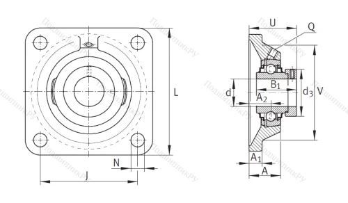 Подшипниковый узел  RCJ 65-214 в Улан-Удэ
