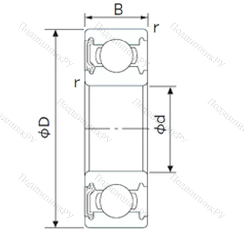 Подшипник шариковый радиальный