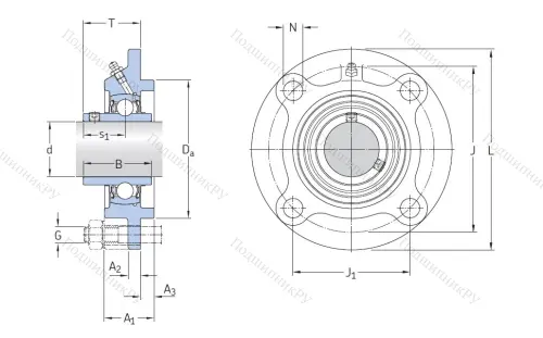 Подшипниковый узел FYC 25 TF в Улан-Удэ