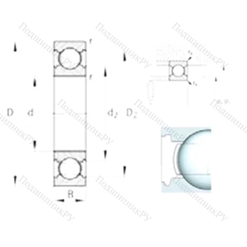Подшипник шариковый радиальный