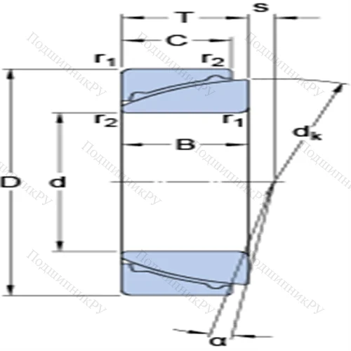 Радиально-упорные сферические подшипники скольжения, не требующие техобслуживания GAC 50 F