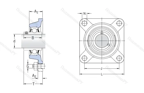 Подшипниковый узел FY 30 TF в Улан-Удэ