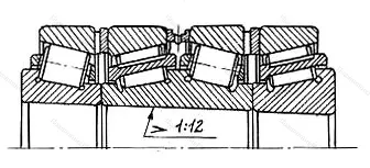 Модификация подшипника 6-577796ХМ размер 480x700x418,5