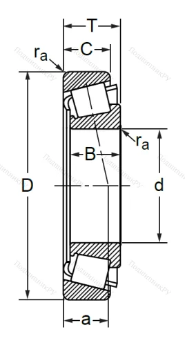 Конический роликовый подшипник 7311 А (СПЗ-9) в Улан-Удэ