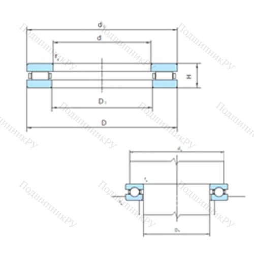 Подшипник роликовый упорный PSL 912-300