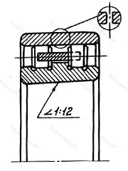 Модификация подшипника 5-3182122 размер 110x170x45