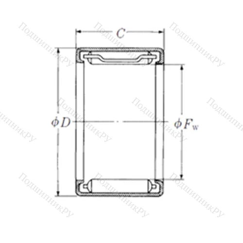 Подшипник игольчатый радиальный FJ-810