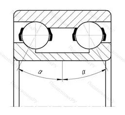 Подшипник  3204 (3056204) размер 20x47x20,6 от производителя  SKF