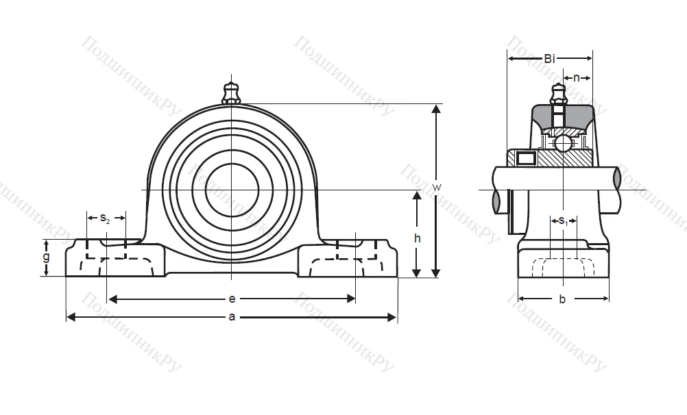 Подшипниковый узел UCP 308