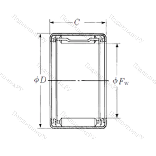 Подшипник игольчатый радиальный FJTT-1214