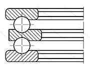 Модификация подшипника 38207 размер 30/35x62x34