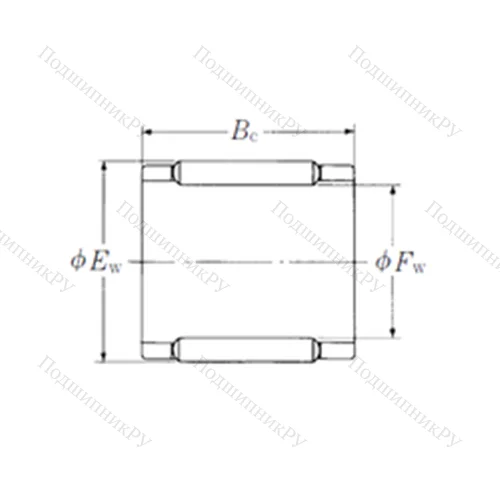 Подшипник игольчатый радиальный FBN-121616-E