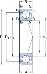 Подшипник 7028 ACD/HCP 4A