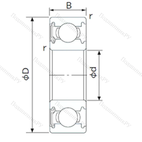 Подшипник шариковый радиальный