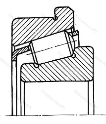 Подшипник  67208 (30208R) размер 40x80/85x19,75
