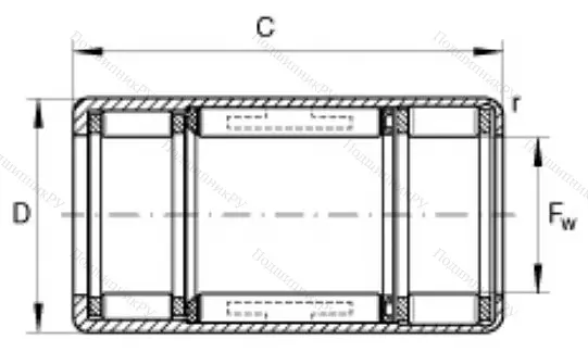 Подшипник обгонной муфты обгонная муфта HFL 3030 L 564