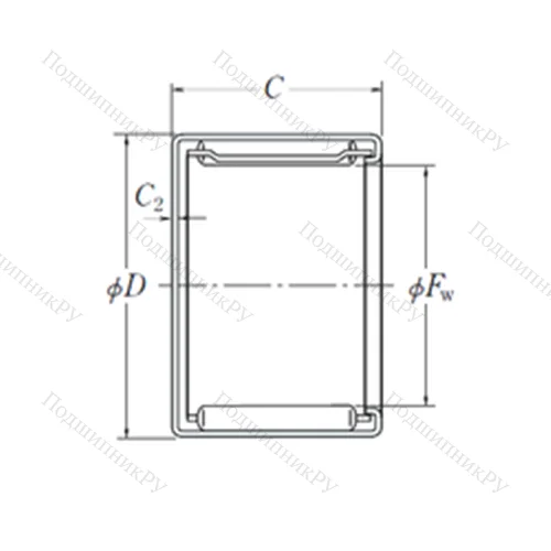 Подшипник игольчатый радиальный MFJ-2826