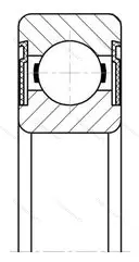 Модификация подшипника 75-180504Е2ТС1 размер 20x47x18 от производителя  ГПЗ-4