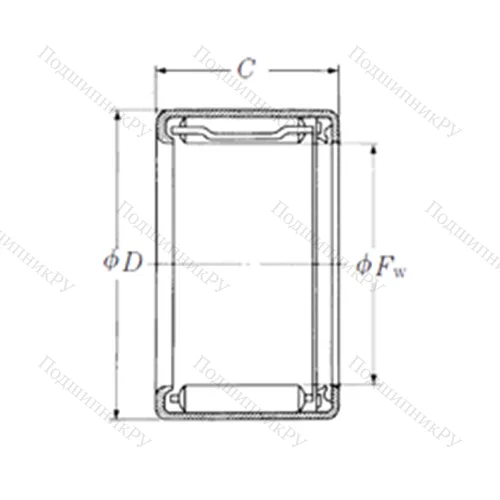 Подшипник игольчатый радиальный FJT-3522