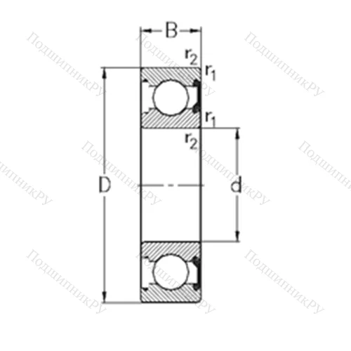 Подшипник шариковый радиальный