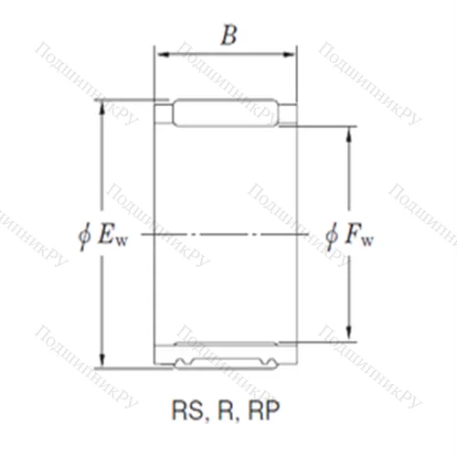 Подшипник игольчатый радиальный RPU 546135AF