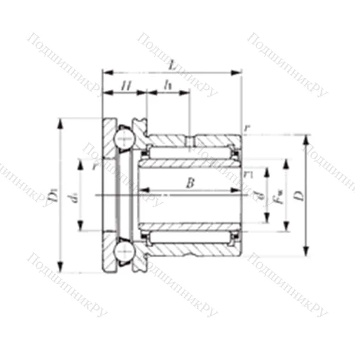 Подшипник комбинированный NAXI 3030