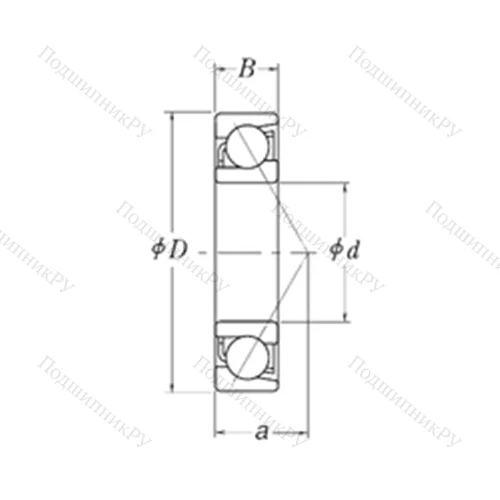 Подшипник шариковый радиально-упорный LJT 8.1/2