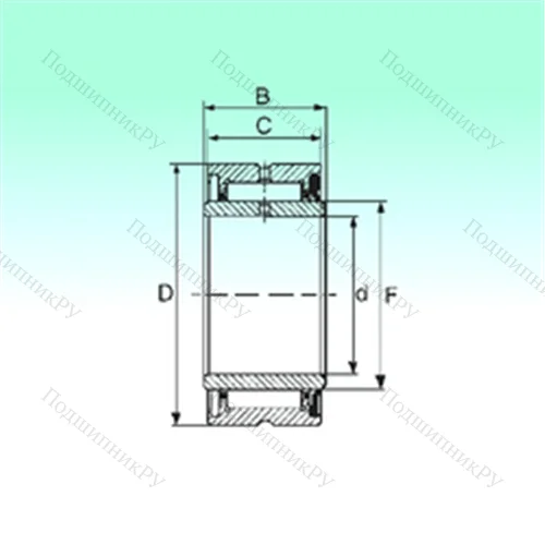 Подшипник игольчатый радиальный NA 4908 RS