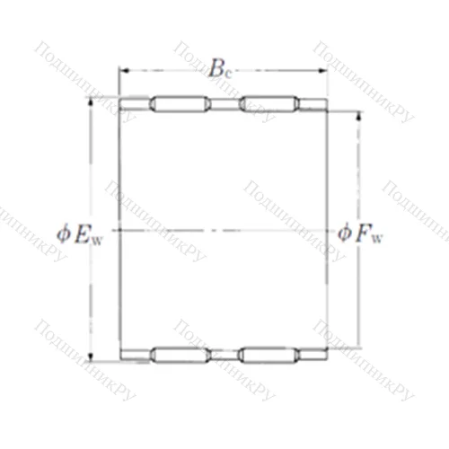 Подшипник игольчатый радиальный FBN-182228W