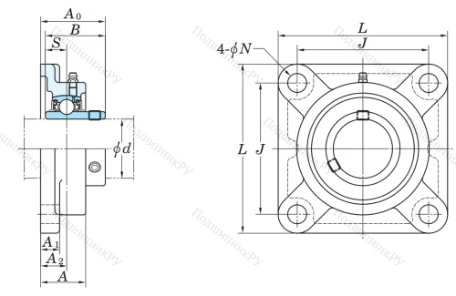 Подшипниковый узел UCF 216 в Улан-Удэ