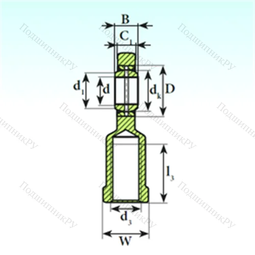 Подшипник скольжения сферический SI 70 ES 2RS
