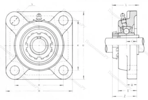 Подшипниковый узел UKF 205 в Улан-Удэ
