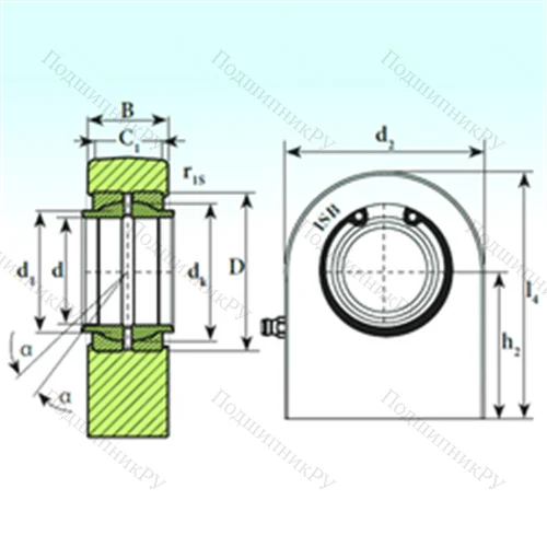 Подшипник скольжения сферический T.P.N. 7125 CE