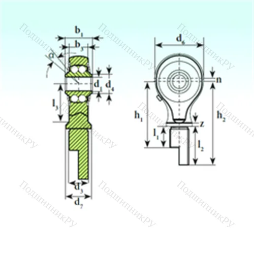Подшипник шариковый радиальный самоцентрирующийся TSM 12-00 BB-E
