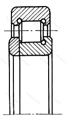 Модификация подшипника 76-592708М1 размер 40x77,5x23 ГПЗ-10