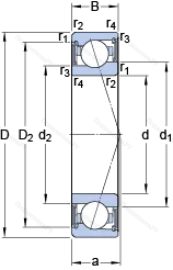 Подшипник S 71922 CE/P 4A