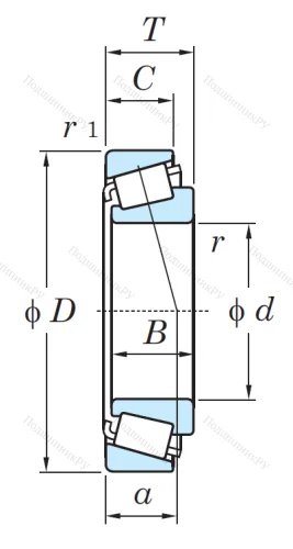 Конический роликовый подшипник 33214 JR от производителя  KOYO