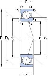 Подшипник 71908 ACE/HCP 4A
