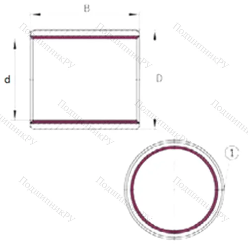 Подшипник скольжения EGB 0610-E 40-B