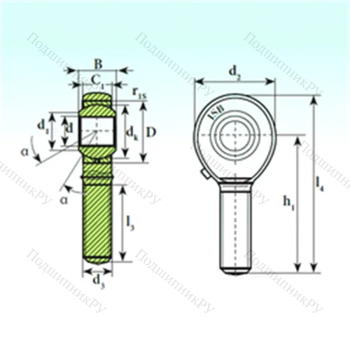 Подшипник скольжения сферический TSM 8