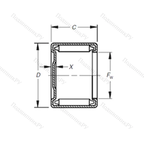 Подшипник игольчатый радиальный M-34241