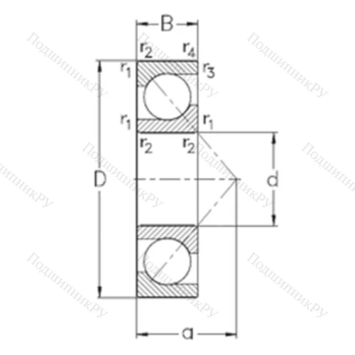 Подшипник шариковый радиально-упорный