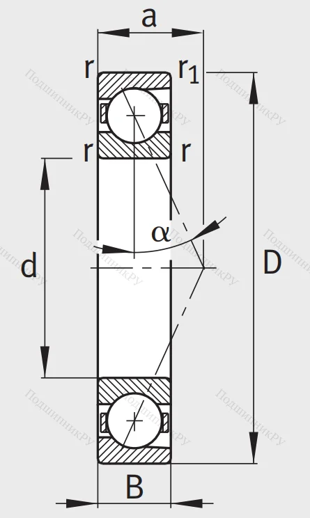 Сверхточный подшипник B 7013 ETP 4SUL