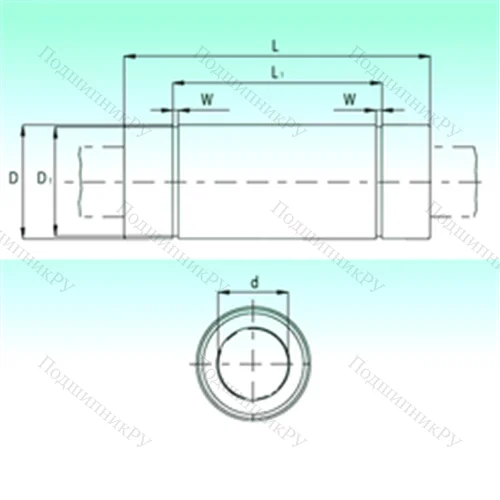 Подшипник шариковый линейный KBL 1670