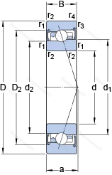 Подшипник S 7005 FW/HC