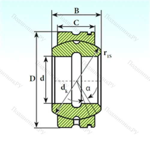 Подшипник скольжения сферический GE 45 XS K