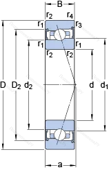 Подшипник S 71915 ACB/HCP 4A