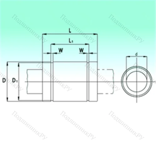 Подшипник шариковый линейный KB 1029-PP