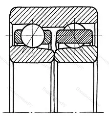 Модификация подшипника 5-3086103Л размер 17x35x14