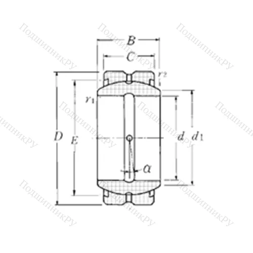 Подшипник скольжения сферический SA 1-120B